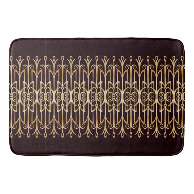 Sophisticated Art Deco Bath Mat Theme (Front)