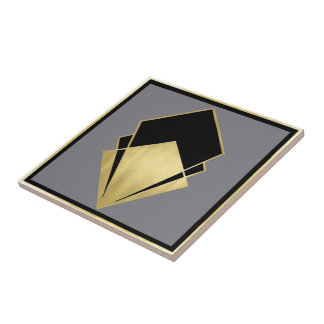 Sophisticated Art Deco Ceramic Tile