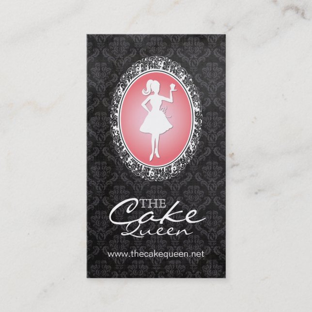 Sophisticated Bakery & Cupcake Business Card (Front)