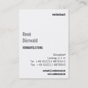 Sophisticated big business card