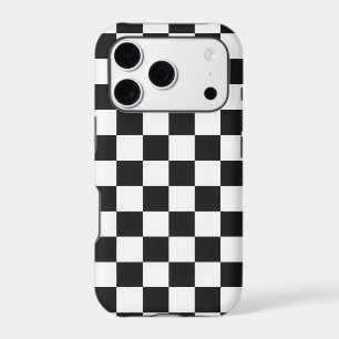 Sophisticated Black and White Chequered Pattern