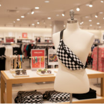 Sophisticated Black and White Chequered Pattern