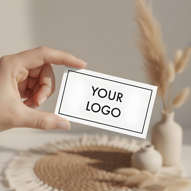 Sophisticated Black And White Logo Minimal Business Card (Creator Uploaded)
