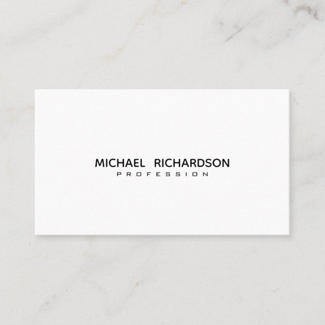 Sophisticated Black Gold White Stylish Business Card (Front)