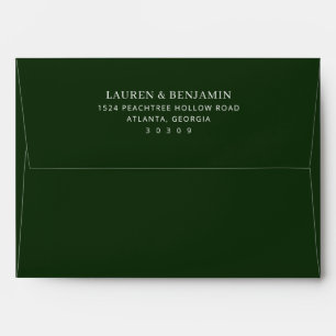 Sophisticated Black Minimalist Envelope