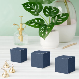 Sophisticated Blue Textured Celebration Favour Box