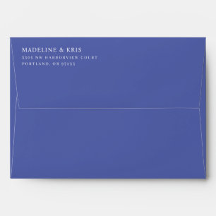Sophisticated Blue Typographic Envelope