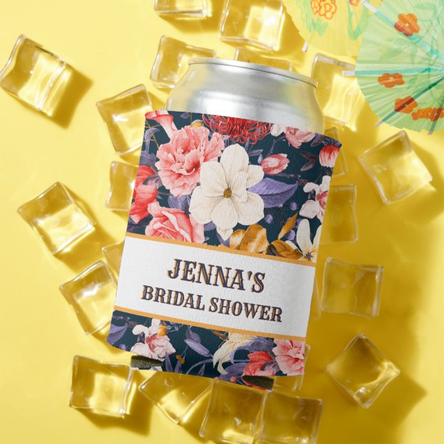 Sophisticated Boho Floral Party Can Cooler (In Situ Summer)
