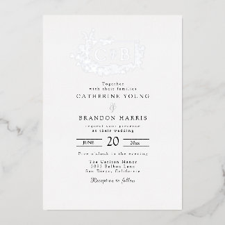 Sophisticated Bordered Monogram Wedding