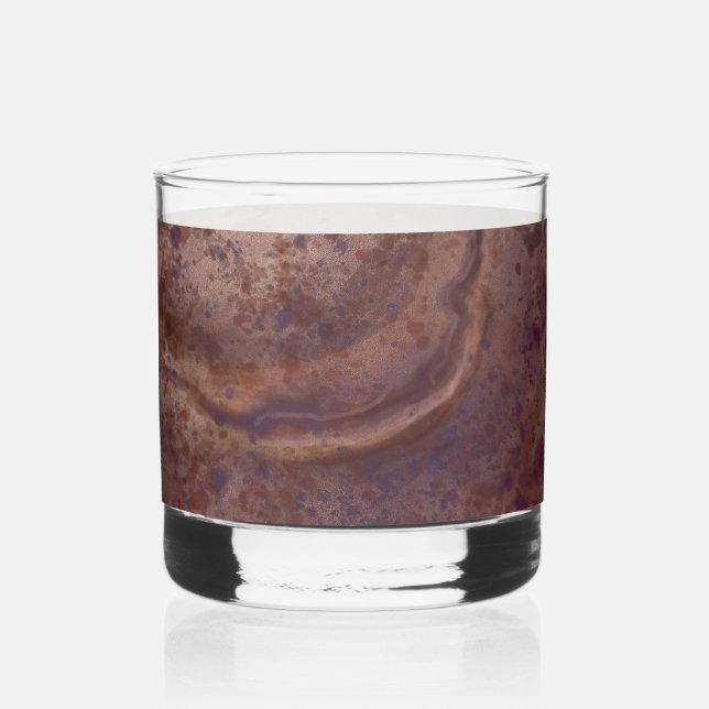 Sophisticated Brown Marble Glass (Back)