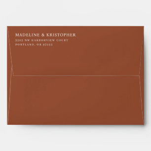 Sophisticated Brown Minimalist Typographic Envelope