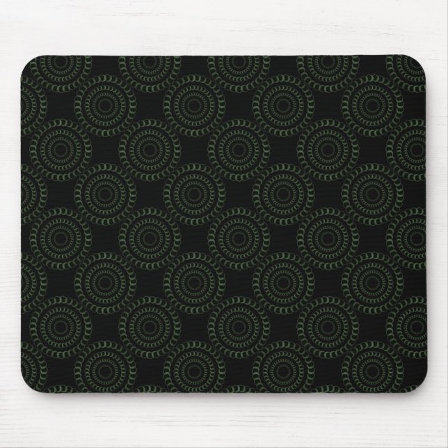 Sophisticated Chic Mousepad, Green Mouse Pad (Front)