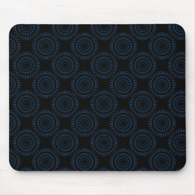Sophisticated Chic Mousepad, Royal Blue Mouse Pad (Front)