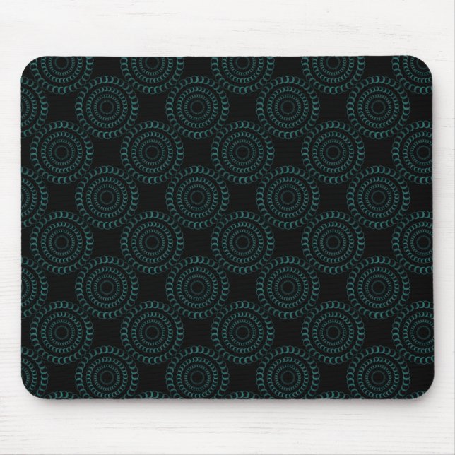 Sophisticated Chic Mousepad, Teal Mouse Pad (Front)