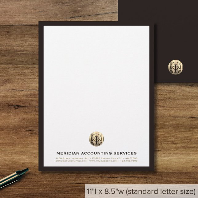 Sophisticated Classic Business Custom Letterhead (Creator Uploaded)