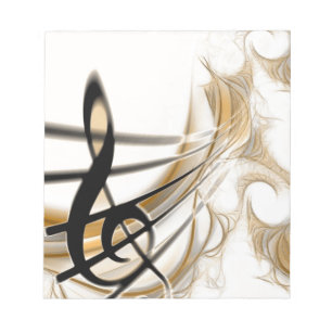 Sophisticated classic music sheet design accessory notepad