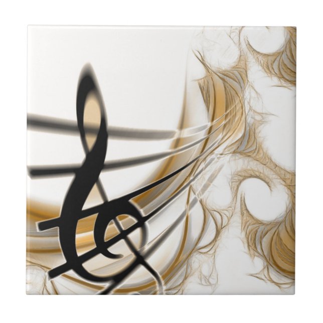Sophisticated classic music sheet design accessory tile (Front)