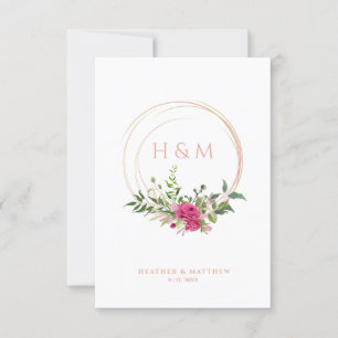 Sophisticated Elegant Pink Floral Wedding Garland