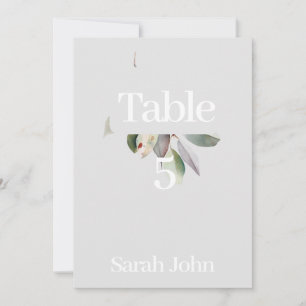 Sophisticated eucalyptus table number