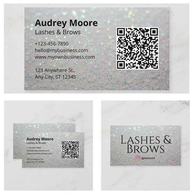 Sophisticated Eyelash Business Card (Sophisticated Eyelash Business Card
)
