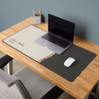 Sophisticated Faux Gold Foil Black & Tan Personal