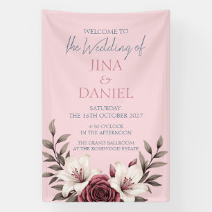 Sophisticated Floral Micro-Wedding Suite (Pink) Banner