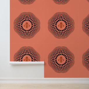 Sophisticated geometric pattern wallpaper