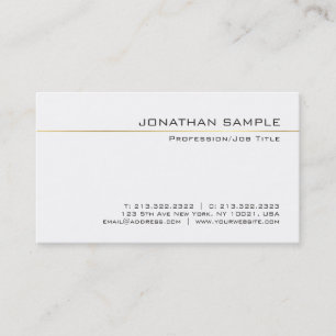 Sophisticated Gold Striped Clean Luxury Trendy Business Card