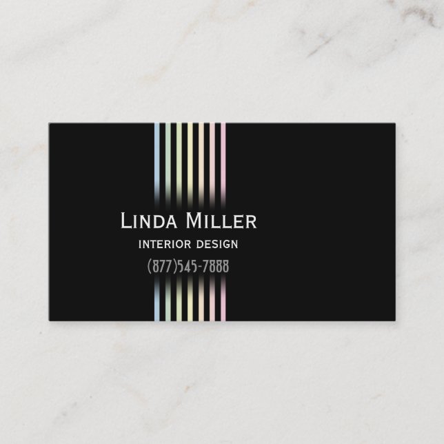 Sophisticated Gradients Business Card (Front)