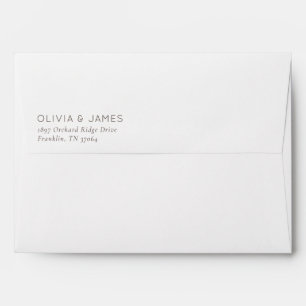 Sophisticated Grey Minimalist Typographic Envelope