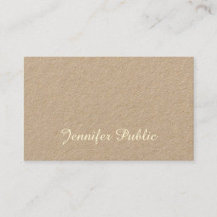 Sophisticated Handwritten Script Attractive Unique Business Card