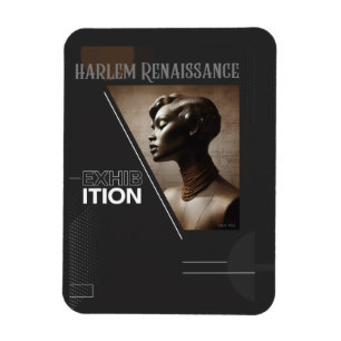 Sophisticated Harlem Renaissance Exhibition Magnet