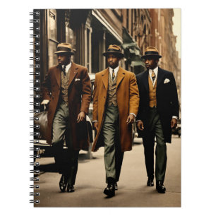 Sophisticated Harlem Renaissance Gentlemen Notebook