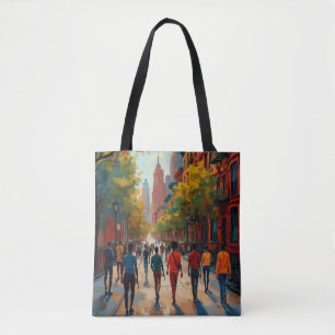 Sophisticated Harlem Renaissance Street Tote Bag