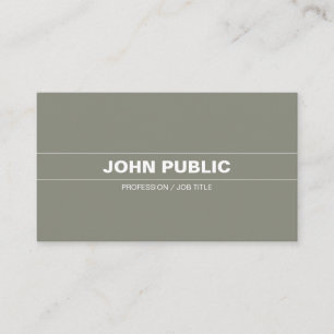 Sophisticated Harmonic Colours Plain Company Moder Business Card