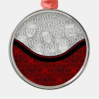 Sophisticated Holiday Damask Premium Ornament