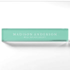 Sophisticated in Seafoam | Desk Name Plate