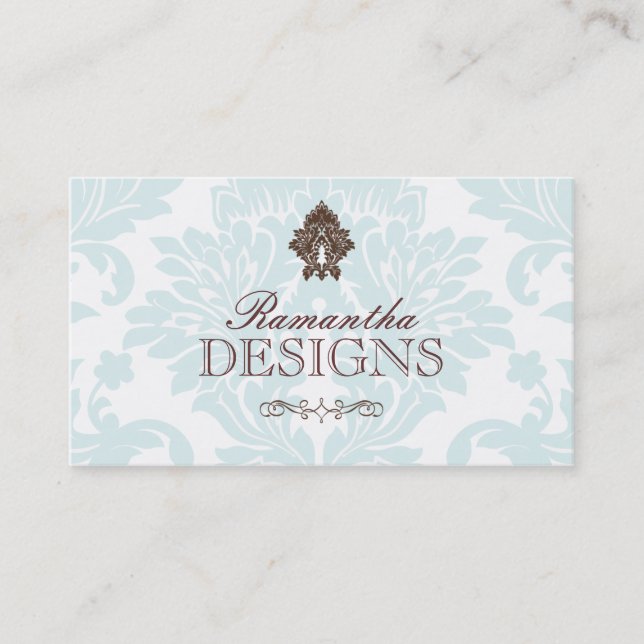 Sophisticated Interior Designer Business Card (Front)