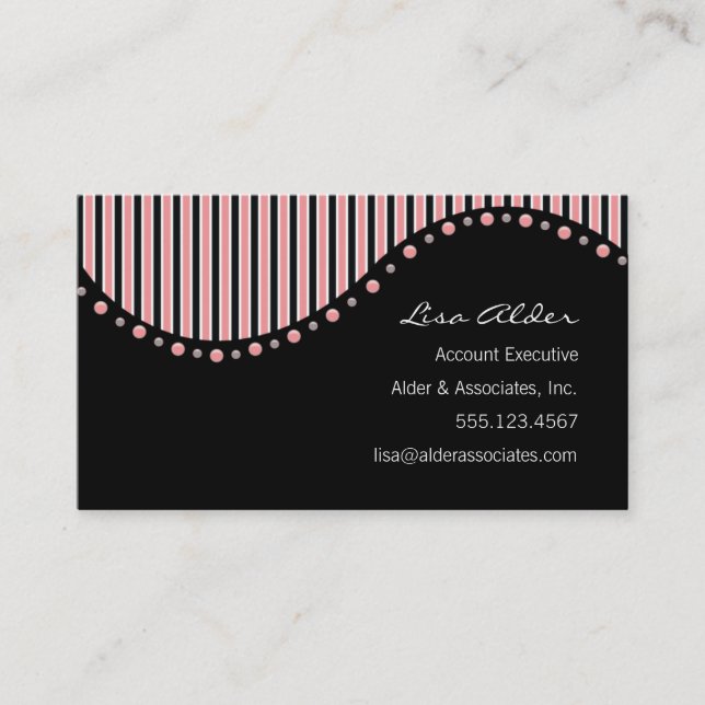 Sophisticated Lady Business Card (Front)
