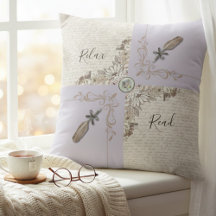 Sophisticated Lavender Cozy Book Lovers Accent