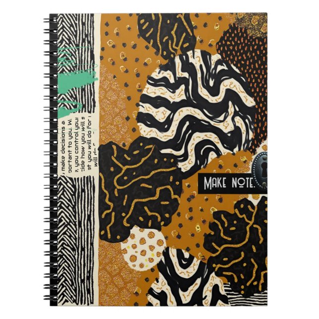 Sophisticated Luxury African Asian Caribbean Notebook (Front)