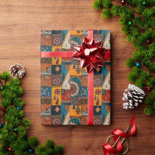 Sophisticated Luxury African Asian Caribbean Wrapping Paper