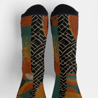 Sophisticated Luxury African Caribbean Crew Socks