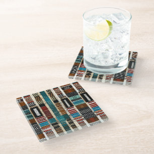 Sophisticated Luxury African Caribbean Island Glass Coaster