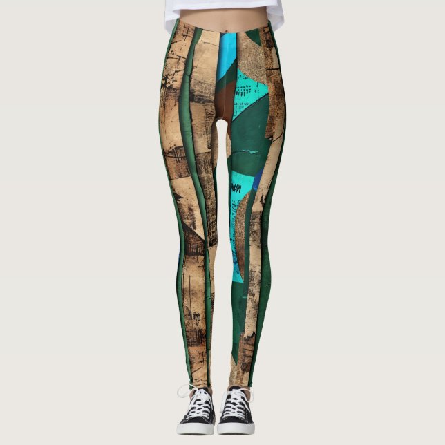 Sophisticated Luxury African Caribbean Island Leggings (Front)