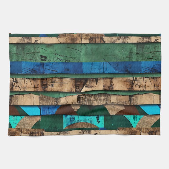 Sophisticated Luxury African Caribbean Island Tea Towel (Horizontal)