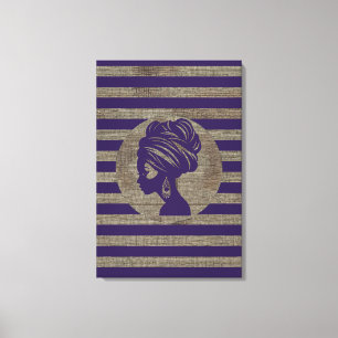 Sophisticated Luxury African Caribbean Mudcloth Canvas Print