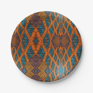 Sophisticated Luxury African Caribbean   Paper Plate