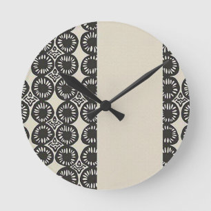 Sophisticated Luxury African Caribbean Round Clock