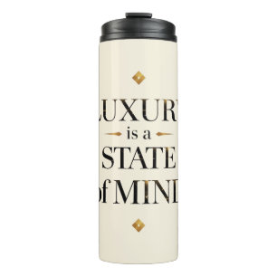 Sophisticated Luxury Quote Typography Art Thermal Tumbler